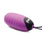 Bang! 28X Ribbed Silicone Egg w/Remote Control - Purple - SEXYEONE