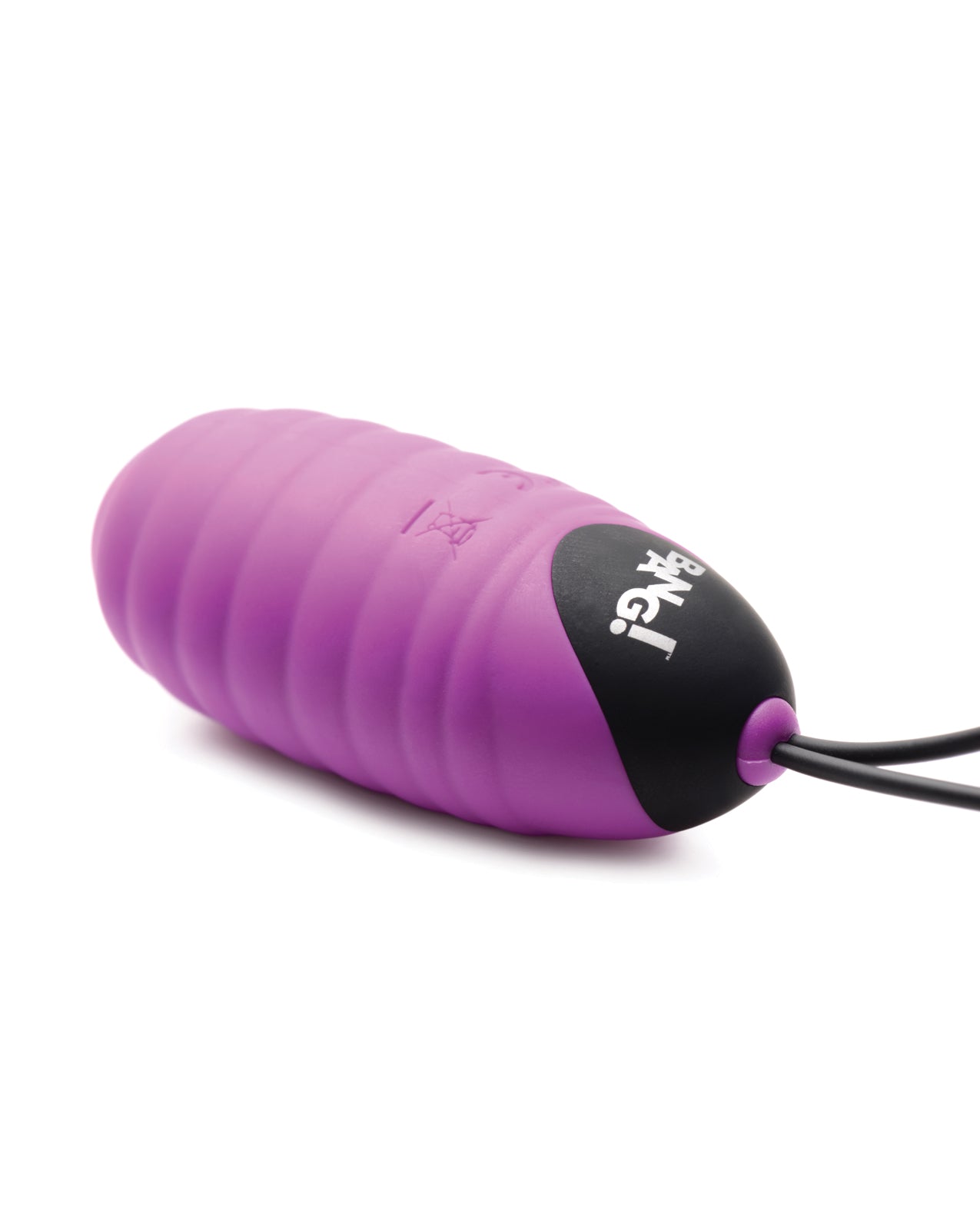 image of product,Bang! 28X Ribbed Silicone Egg w/Remote Control - Purple - SEXYEONE