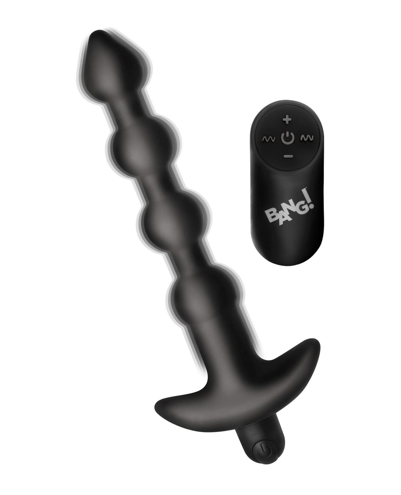 image of product,Bang! 28X Vibrating Silicone Anal Beads w/Remote Control - SEXYEONE