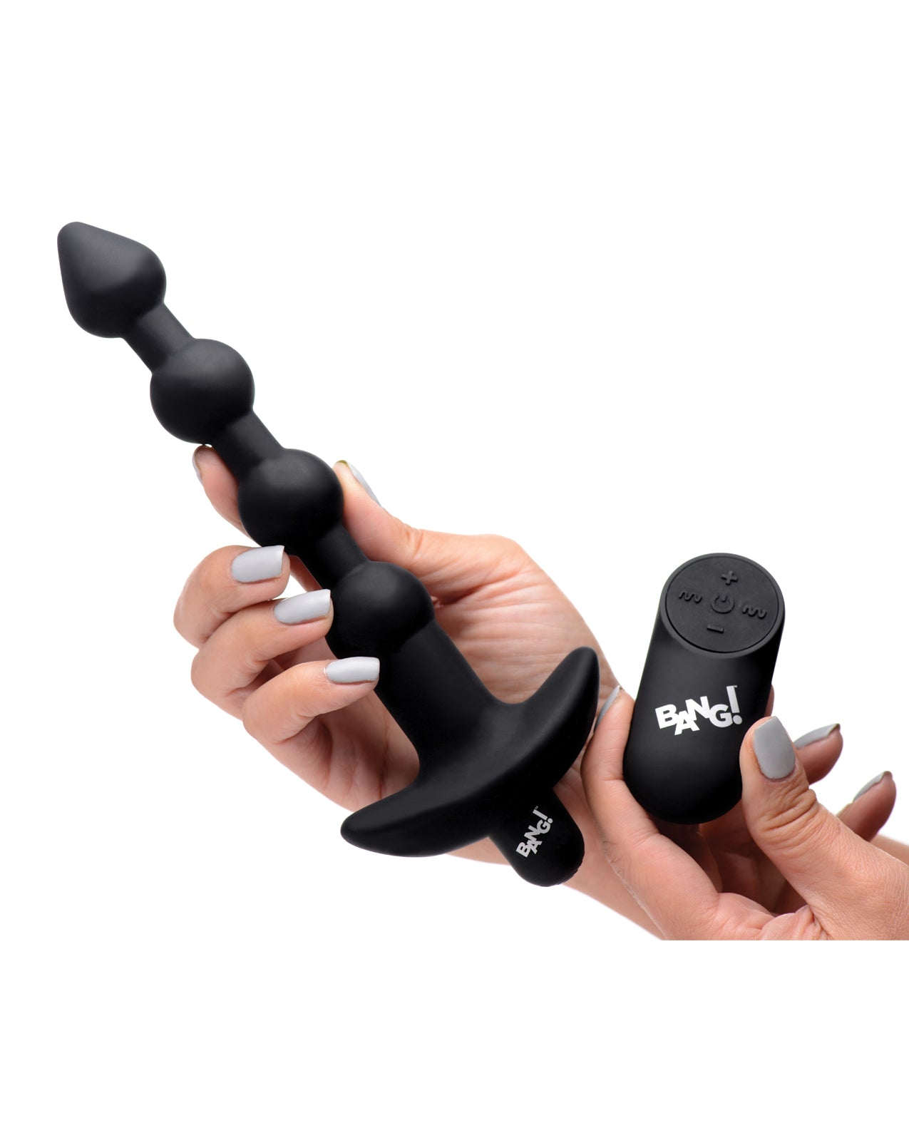 image of product,Bang! 28X Vibrating Silicone Anal Beads w/Remote Control - SEXYEONE