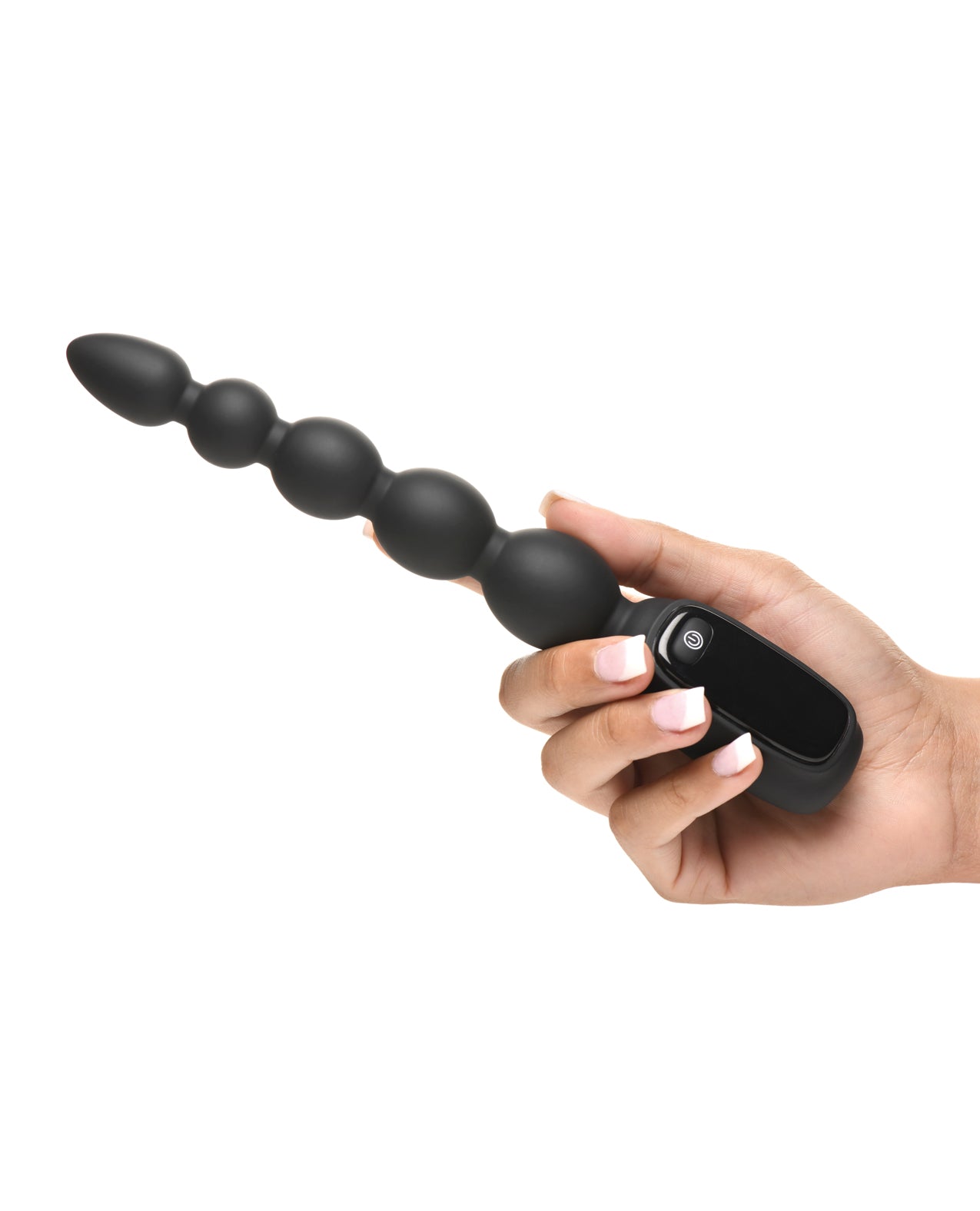 image of product,Bang! Digital Silicone Anal Beads - Black - SEXYEONE