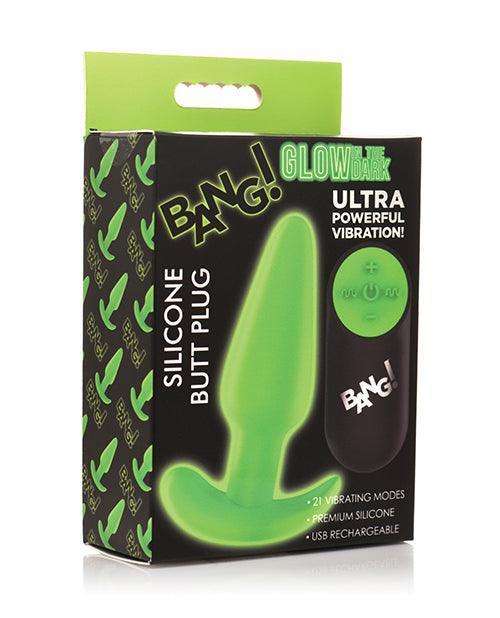 product image, Bang! Glow in the Dark 21X Remote Controlled Butt Plug - SEXYEONE