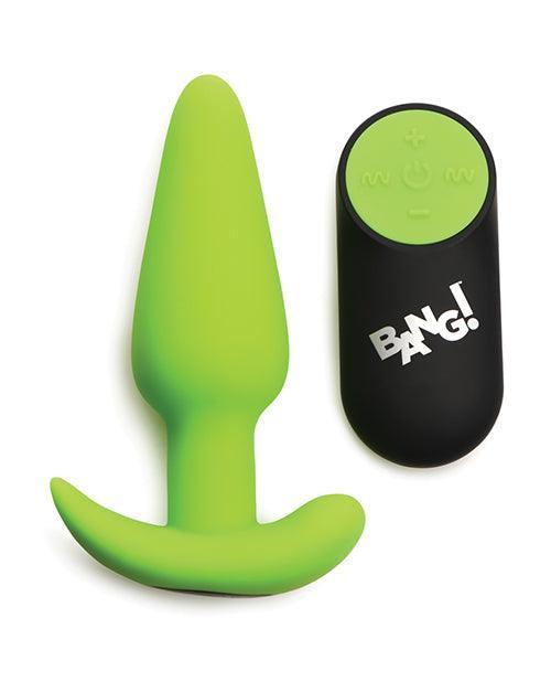 image of product,Bang! Glow in the Dark 21X Remote Controlled Butt Plug - SEXYEONE