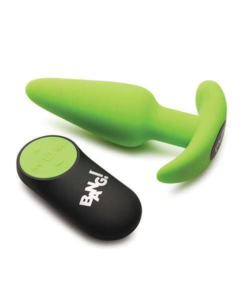 image of product,Bang! Glow in the Dark 21X Remote Controlled Butt Plug - SEXYEONE