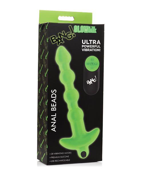 product image, Bang! Glow in the Dark 28X Remote Controlled Anal Beads - SEXYEONE