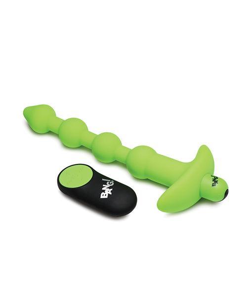 image of product,Bang! Glow in the Dark 28X Remote Controlled Anal Beads - SEXYEONE