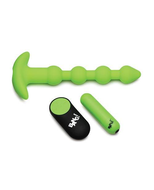 image of product,Bang! Glow in the Dark 28X Remote Controlled Anal Beads - SEXYEONE