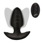 Bang! Rotating & Vibrating Tapered Butt Plug w/Remote - Black - SEXYEONE