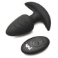 Bang! Rotating & Vibrating Tapered Butt Plug w/Remote - Black - SEXYEONE