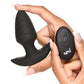 Bang! Rotating & Vibrating Tapered Butt Plug w/Remote - Black - SEXYEONE