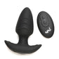 Bang! Rotating & Vibrating Tapered Butt Plug w/Remote - Black - SEXYEONE