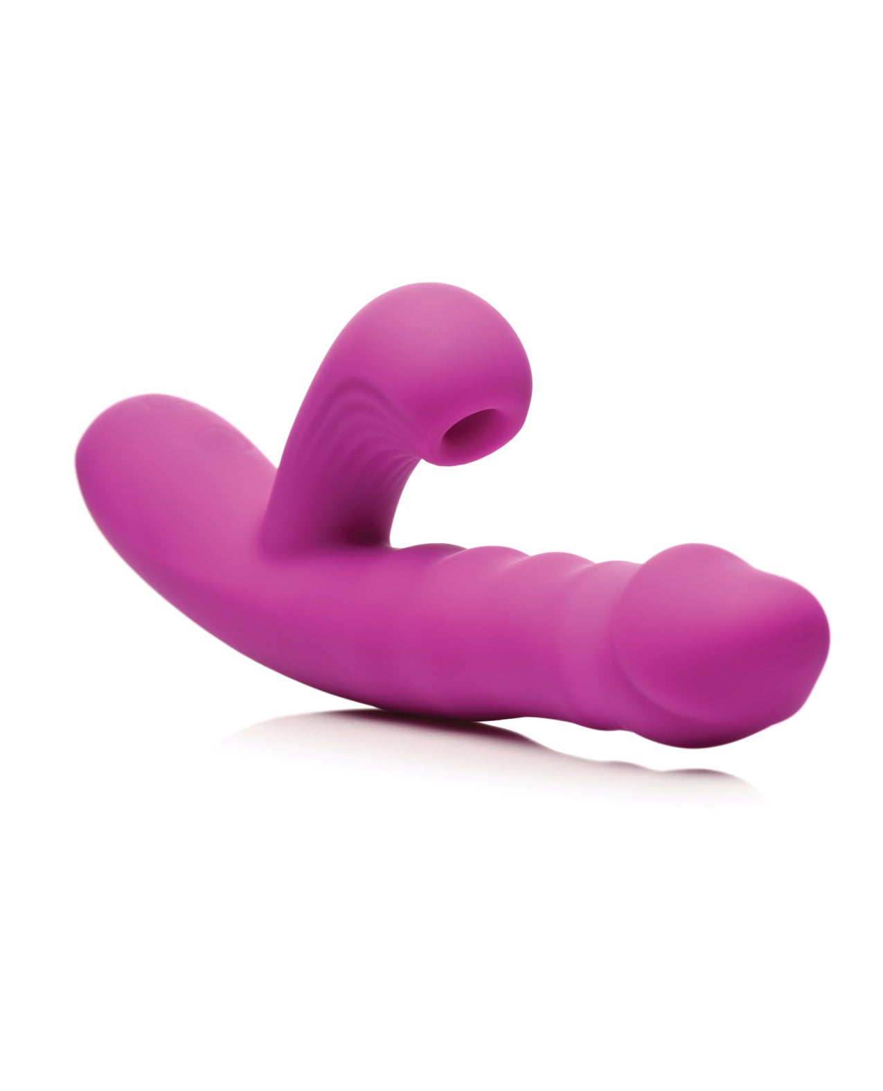 image of product,Bang! Thrusting & Sucking Rabbit Vibrator - Purple - SEXYEONE