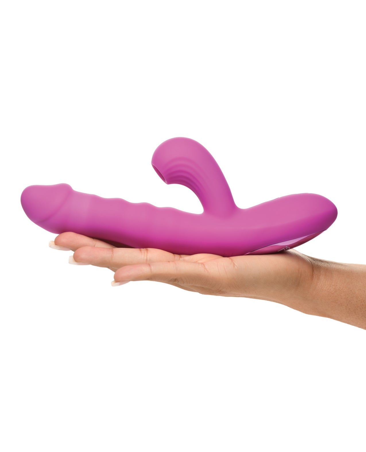 image of product,Bang! Thrusting & Sucking Rabbit Vibrator - Purple - SEXYEONE