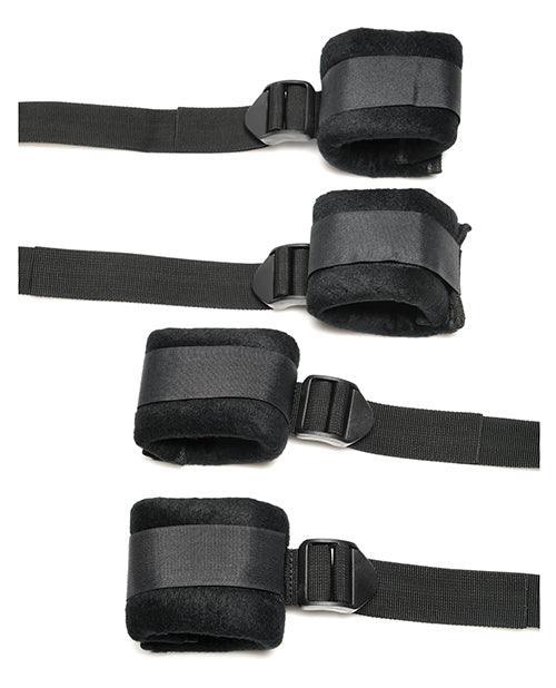 image of product,Bedroom Bliss Lover's Bed Restraint System - Black - SEXYEONE