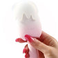 Bite Me Sucking, Tapping & Vibrating Cream Pop Stimulator - Pink/White - SEXYEONE