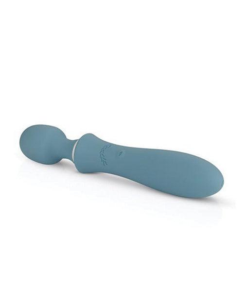 image of product,Bloom The Orchid Wand Vibrator - Teal - SEXYEONE