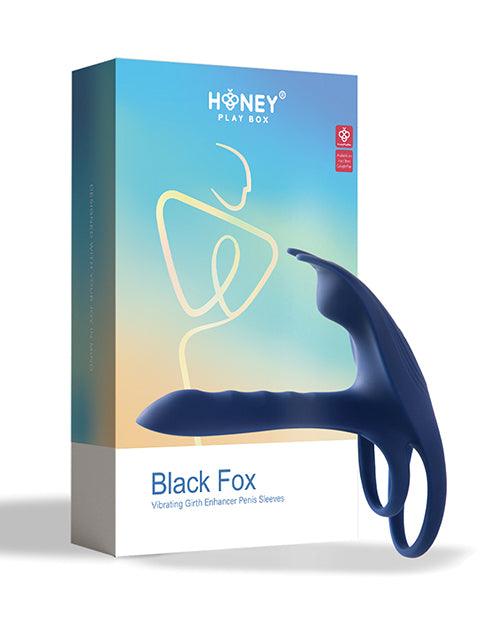 Blue Fox Vibrating Girth Enhancer Penis Sleeve - Blue - SEXYEONE