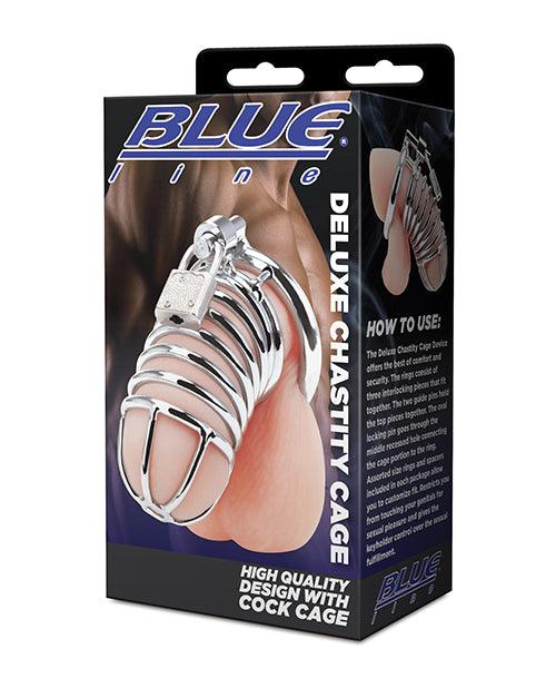 product image, Blue Line Deluxe Chastity Cage - SEXYEONE