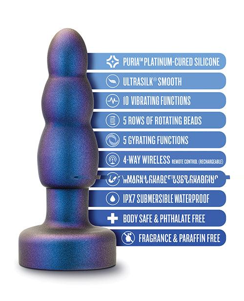 image of product,Blush Anal Adventures Matrix Kinetik Plug - Space Age Blue - SEXYEONE