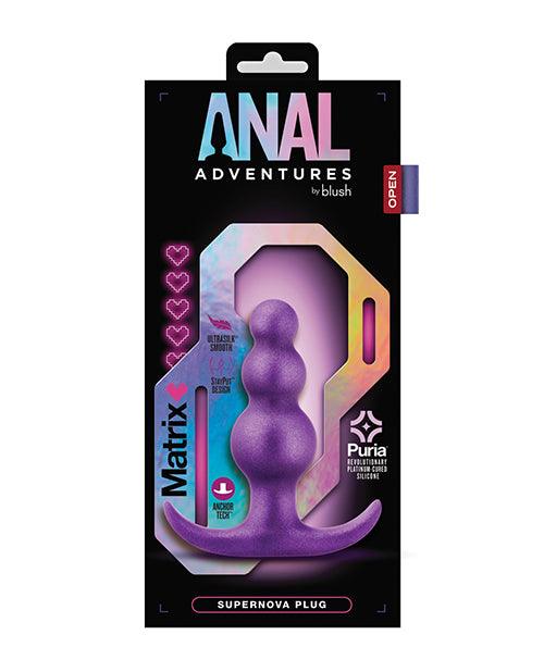 image of product,Blush Anal Adventures Matrix Supernova Plug - Purple - SEXYEONE
