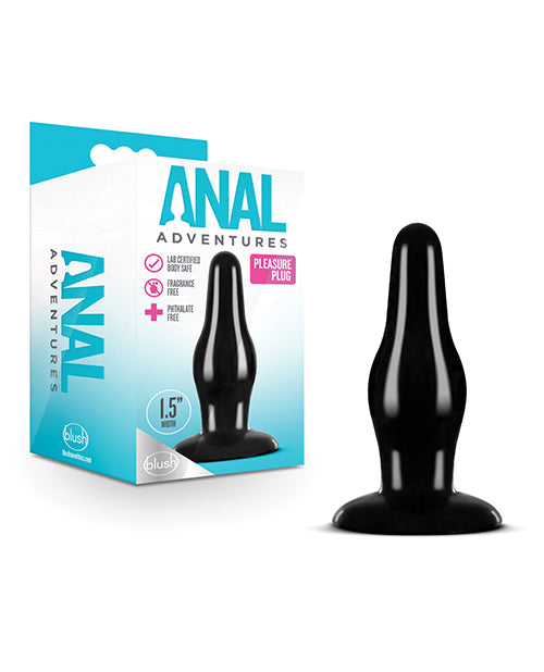 product image, Blush Anal Adventures Pleasure Plug - Black - SEXYEONE