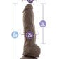 Blush Au Natural 10" Big Boy Realistic Dildo w/Balls - Chocolate - SEXYEONE