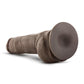 Blush Au Natural 10" Big Boy Realistic Dildo w/Balls - Chocolate - SEXYEONE