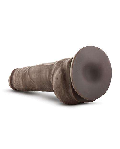 image of product,Blush Au Natural 10" Big Boy Realistic Dildo w/Balls - Chocolate - SEXYEONE