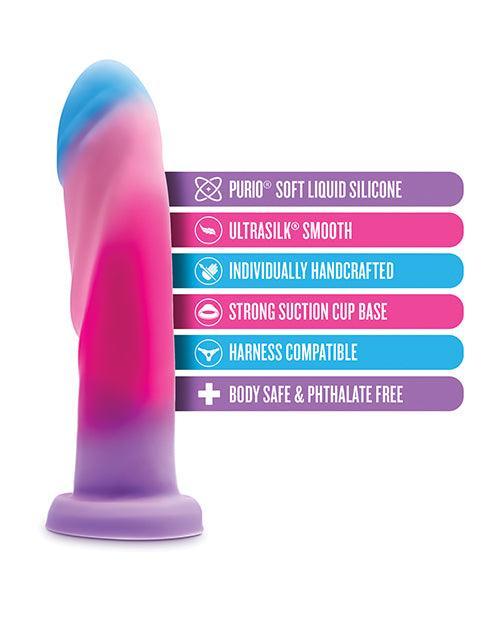 image of product,Blush Avant Borealis Dreams Silicone Dildo - Cotton Candy - SEXYEONE