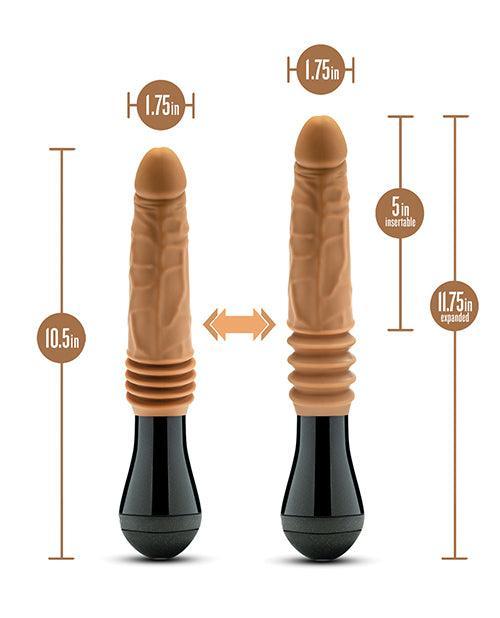 image of product,Blush Dr. Skin Silicone Dr. Arthur Thrusting Gyrating Vibrating Dildo - SEXYEONE