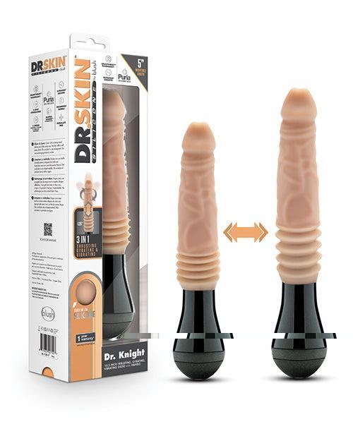 image of product,Blush Dr. Skin Silicone Dr. Arthur Thrusting Gyrating Vibrating Dildo - SEXYEONE