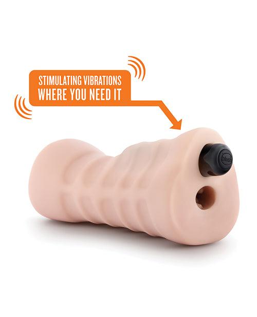 image of product,Blush EnLust Mouth Stroker w/Vibrating Bullet - Nicole - SEXYEONE