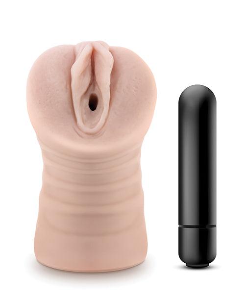 image of product,Blush EnLust Pussy Stroker w/Vibrating Bullet - Ayumi - SEXYEONE