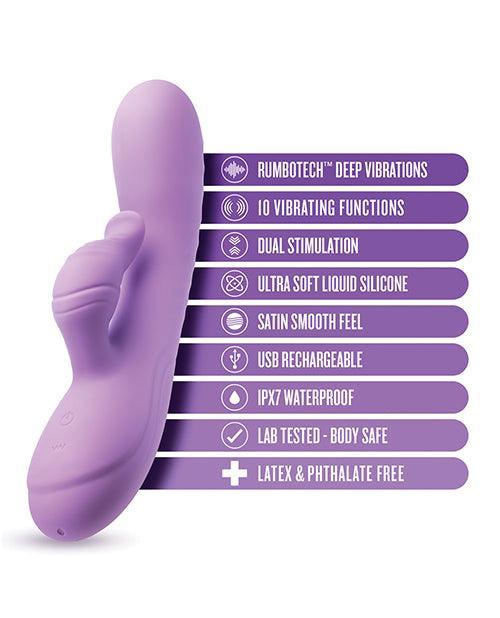 image of product,Blush Evelyn Rabbit Vibrator - Purple - SEXYEONE