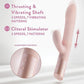 Blush Fraya Rabbit Rechargeable Vibrator - Pink - SEXYEONE