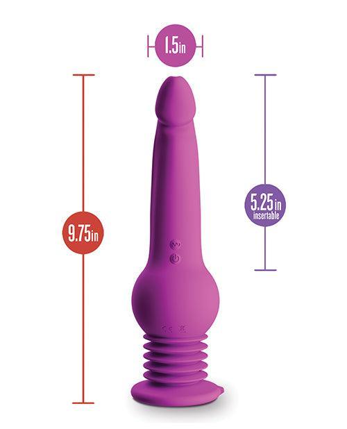 image of product,Blush Impressions New York Gyro Quake Dildo - Purple - SEXYEONE