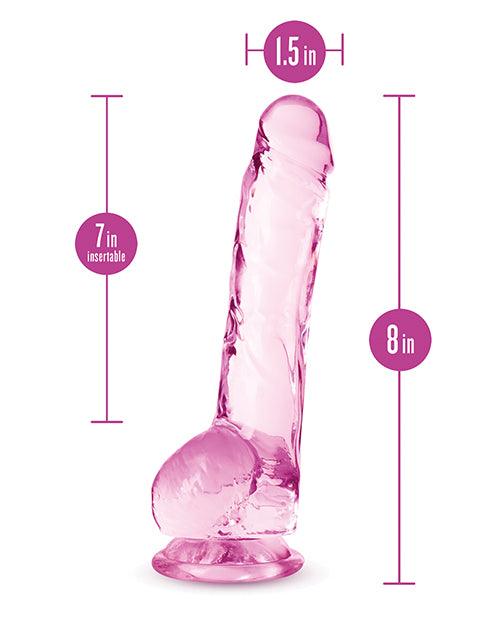 image of product,Blush Naturally Yours 8" Crystalline Dildo - SEXYEONE