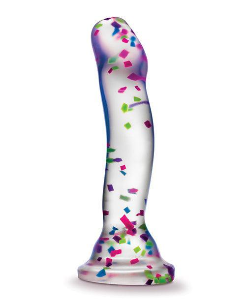 image of product,Blush Neo Elite Hanky Panky 7" Confetti Dildo - Glow In The Dark - SEXYEONE