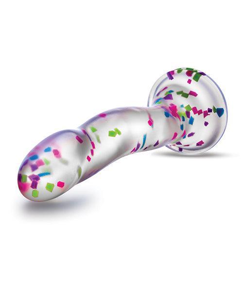 image of product,Blush Neo Elite Hanky Panky 7" Confetti Dildo - Glow In The Dark - SEXYEONE