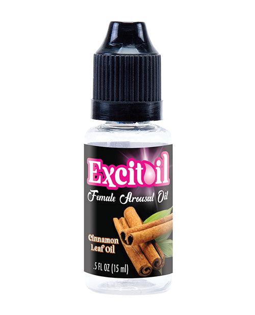 image of product,Body Action Excitoil Cinnamon Arousal Oil - .5 Oz Bottle Carded - SEXYEONE