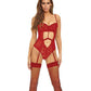 Bombshell Boudoir Strap Overlay Teddy - SEXYEONE