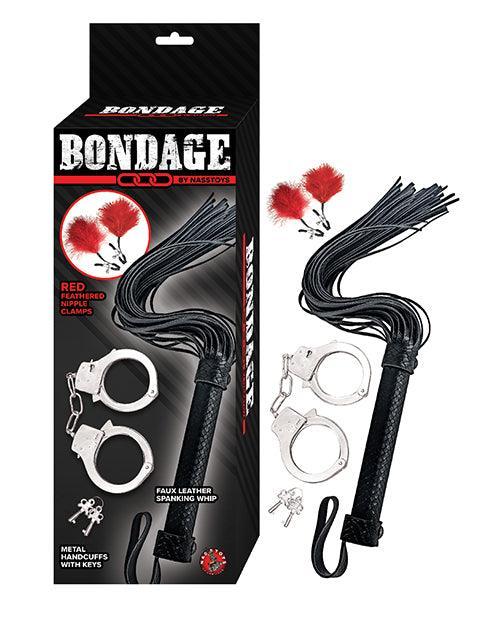 product image, Bondage by Nasstoys Whip & Cuff Set - SEXYEONE