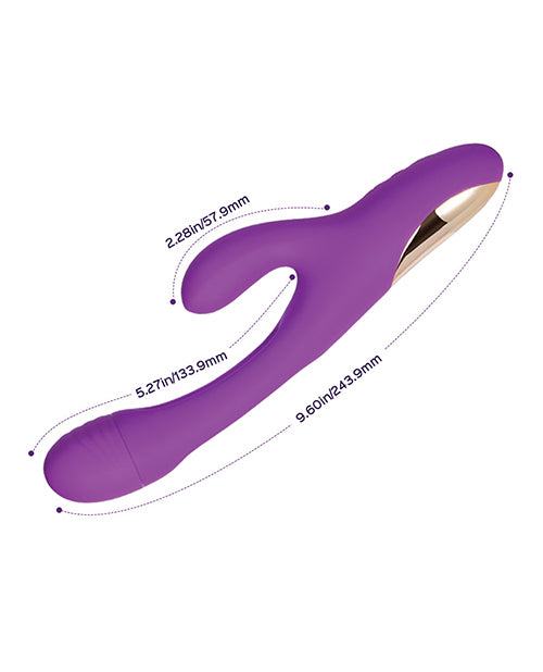 image of product,Bora G-Spot Tapping Rabbit Vibrator - Purple - SEXYEONE