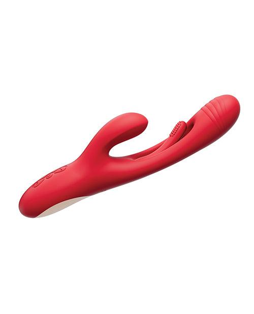 image of product,Bora G-Spot Tapping Rabbit Vibrator - Red - SEXYEONE
