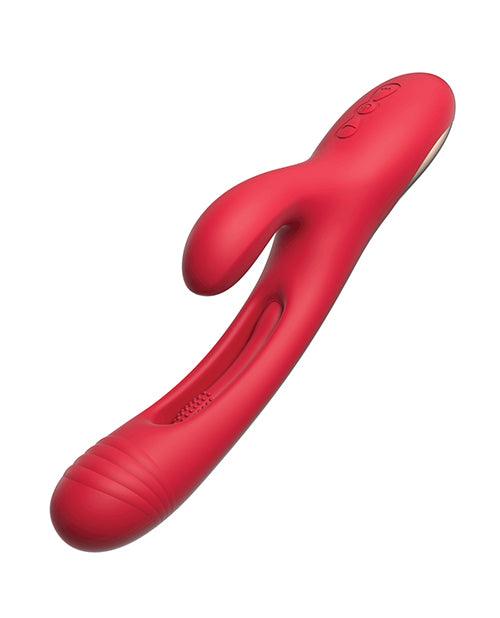 Bora G-Spot Tapping Rabbit Vibrator - Red - SEXYEONE