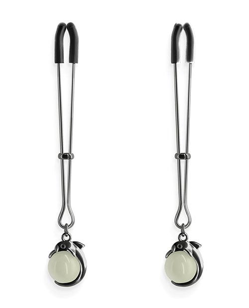 image of product,Bound Nipple Clamps - Gunmetal - SEXYEONE