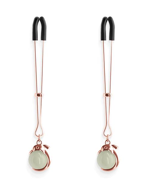 image of product,Bound Nipple Clamps - Rose Gold - SEXYEONE