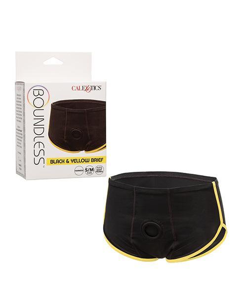 product image, Boundless Boxer Brief - Black/Yellow - SEXYEONE