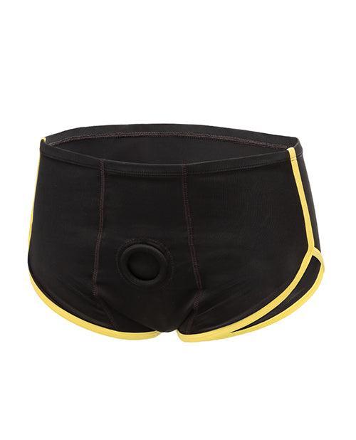 image of product,Boundless Boxer Brief - Black/Yellow - SEXYEONE