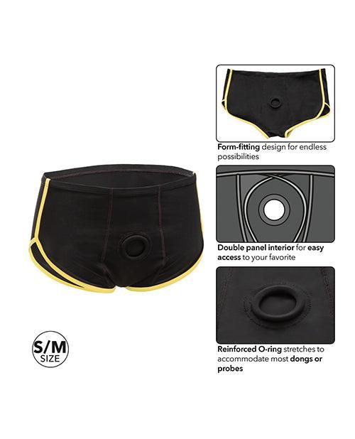 image of product,Boundless Boxer Brief - Black/Yellow - SEXYEONE